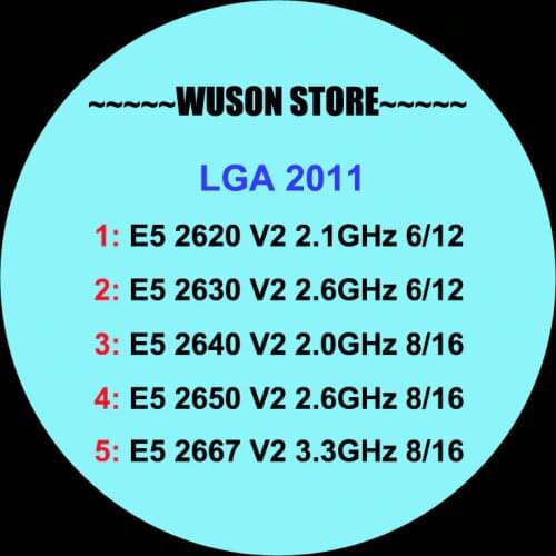Discount Xeon processors for HUANANZHI dual X79 motherboards DIY Xeon CPU E5 2650 V2 2667 V2 2640 V2 for X79 motherboards