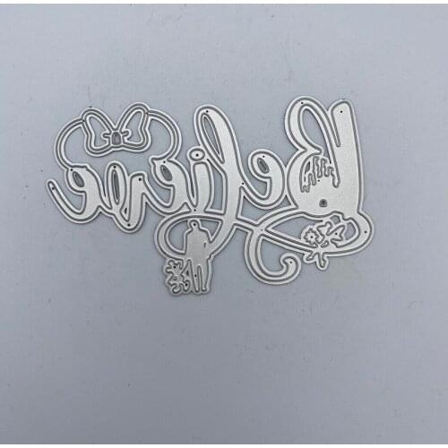 Metal Cutting Dies Stencil BELIEVE New 2020 for DIY Scrapbooking Craft dies Cut Decor Photo Cards