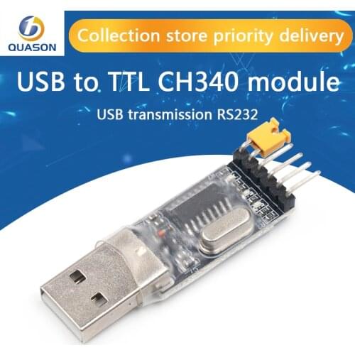 H340 module USB to TTL CH340G upgrade download a small wire brush plate STC microcontroller board USB to serial