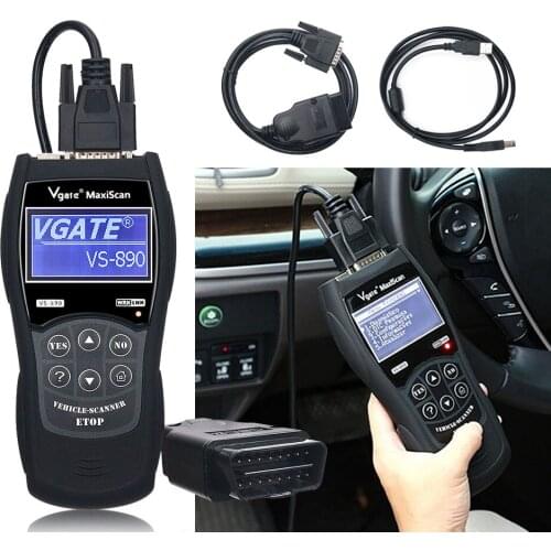 Newest OBD2 Scanner Maxiscan Vgate VS890 Fault Code Reader Auto Diagnostic-Tool Universal multi-language For Car Accessories