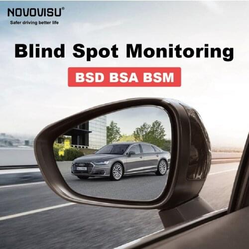 NOVOVISU Car BSD System BSA BSM Blind Spot Detection Driving Warning Safety Radar Alert Mirror For Audi A8 A8L D5 2018~2019