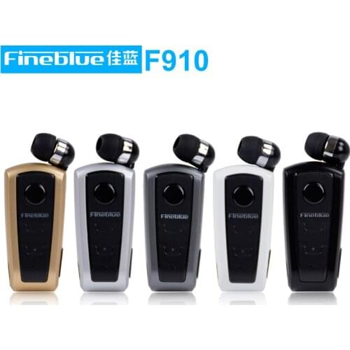 Wholesale Original Fineblue F910 Wireless Bluetooth V4.0 Headset In-Ear Vibrating Alert Wear Clip Hands Free Earphone 10pcs/lot