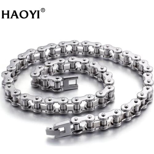 New Punk Stainless Steel Bicycle Necklace Men Necklace Link Motorcycle Bike Chain For Best Friend Friendship Jewelry Gift