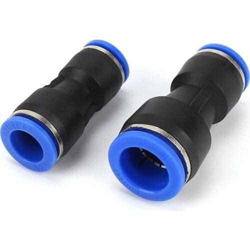 10 PCS Air Pneumatic Push in Connector Fitting OD Tube Straight with reducing Union Gas Connector Slip Lock Quick Coupling