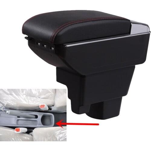 For Geely MK armrest box central Store content Storage box King kong armrest box with cup holder ashtray USB interface
