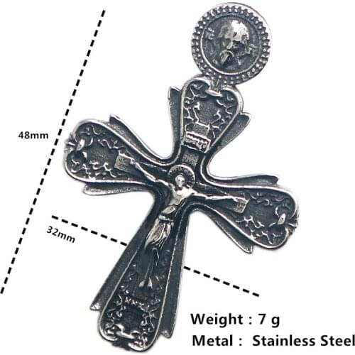 316L Stainless Steel Cross Pendant Chain