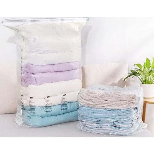 Vacuum Storage Bag Dustproof Waterproof Quilts Clothes Organizer Foldable Seal Compressed Storage Sack Travel Saving Space Bag