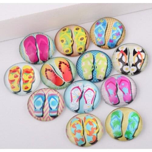 Reidgaller handmade mix sandals photo round glass cabochon 10mm 12mm 14mm 18mm 20mm 25mm diy earrings hair jewelry accessories