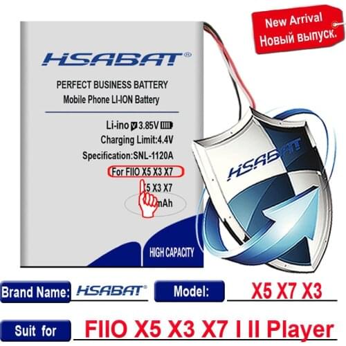 Top Brand 100% New 4500mAh Battery for FIIO X5 X3 X7 X1 I II Player Speaker in stock