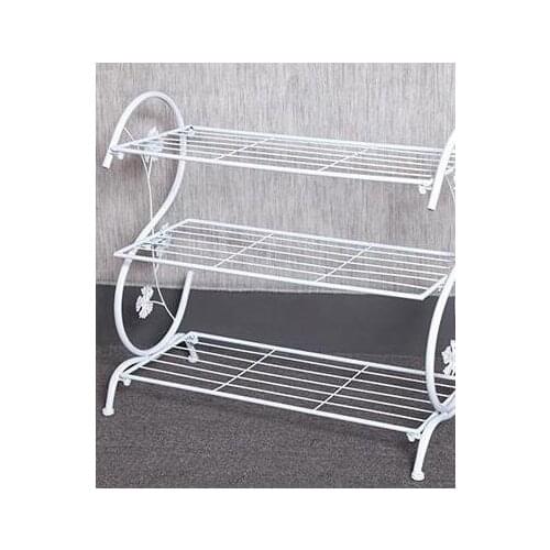 Three Layer Storage Holder Metal Retro Shoe rack shoe shelf Living Room Storage Shelf