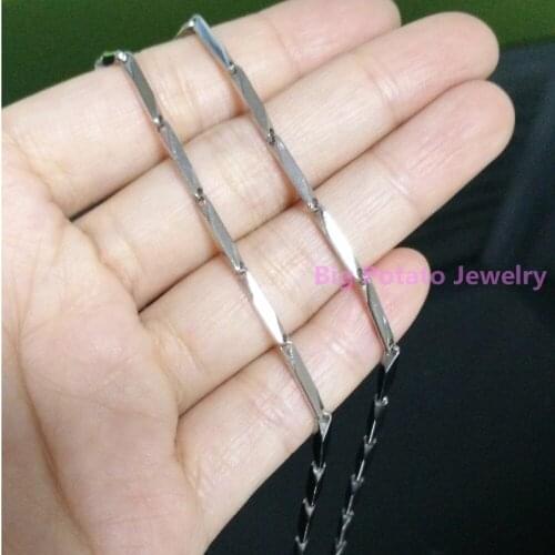 Trendy Polishing Silver Color Chian 2mm Wide Stainless Steel Necklace For Cool Mens Jewelry Christmas Gifts 16-40"