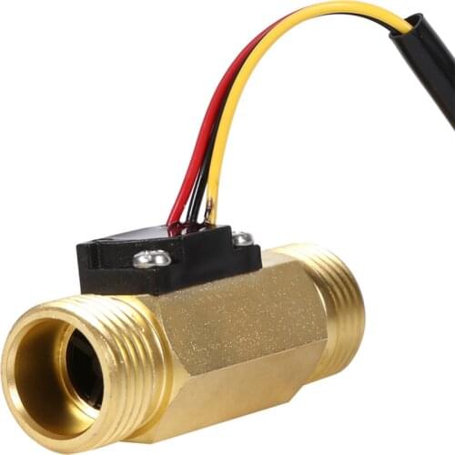 USC-HS21TH Ultisolar Hall Effect Flow Sensor Water 1-30L/min BSP G1/2" Threaded End Quick Connection 1% error Turbine flowmeter