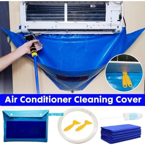 Air Conditioning Waterproof Oxford Fabric Cover Bag Set Washing Tool Wall Mounted Cleaning Protective Dust Cover Clean Tool