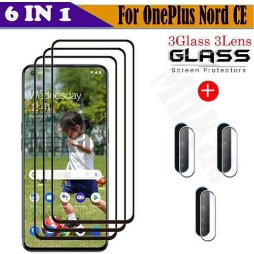 Tempered Glass For Oneplus Nord CE Screen Protector Glass For Oneplus Nord N10 Camera Film For Oneplus Nord CE N10 5G Glass