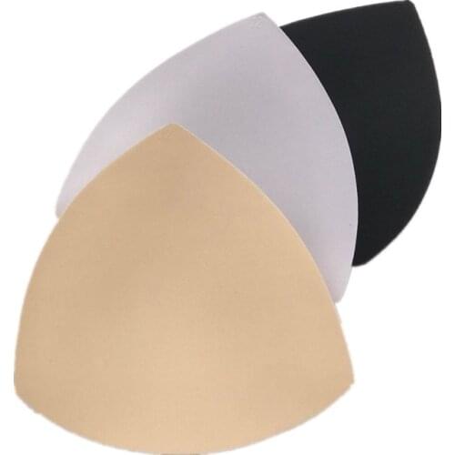1Pair Swimsuit Padding Inserts Women Clothes Access Foam Triangle Sponge Pads Chest Cups Breast Bra Bikini Inserts Chest Pad