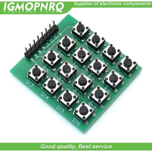 1PCS 16 Keypad Keyboard 4x4 4*4 Matrix Switch Module 16 Button Mcu for arduino Diy Kit 8pin 8-pin