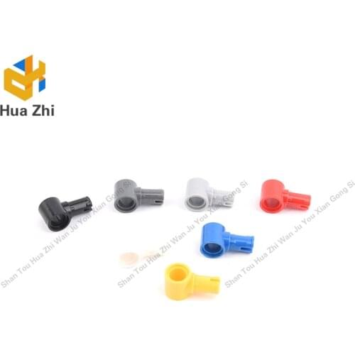 Building Blocks Parts 15100 10PCS Technic Pin Connector Hub with 1 Pin with Friction Ridges Lengthwise LEGOING MOCS Education