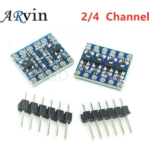 10PCS 2 4 channel IIC I2C Logic Level Converter Bi-Directional Module 5V to 3.3V For Arduino