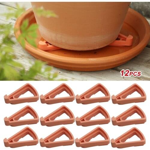 12 Pcs Invisible Low Profile Flower Pot Feet Garden Plant Pot Feet Risers Outdoor