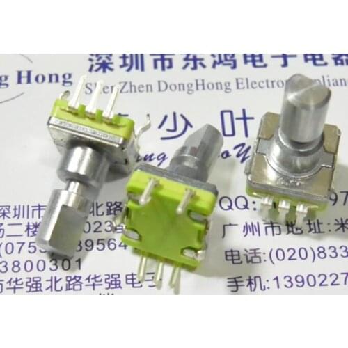 20 20 Number of pulse point positioning handle length 15MM Car DV LJV potentiometer type encoder with switch EC11