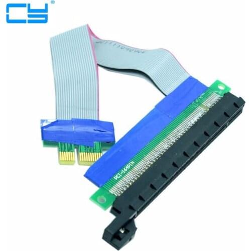 5PC Riser PCI-E pcie PCI-Express PCI Express 1x 16x pci-e pcie x1 x16 Extension Flex Cable Extender Converter Riser Card Adapter