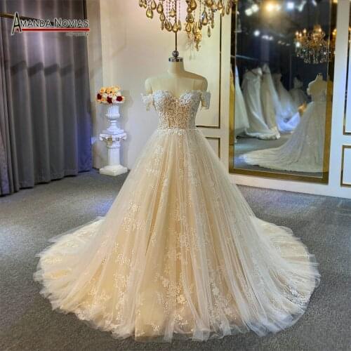 Amanda Novias Womens Off Shoulder Dresses