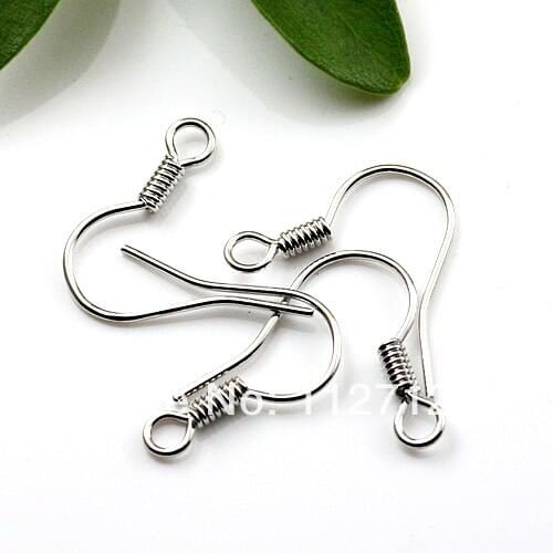 Free ship! Wholesale&Free shipping Bulk 2000pcs Dull silver color metal French Earring Hook Wires Earwire Jewelry Findings
