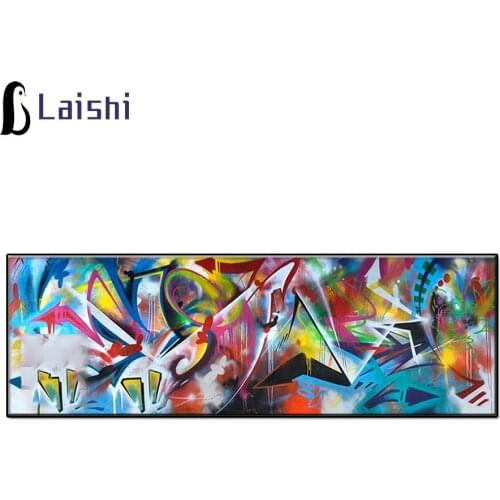 Large size graffiti art Full circle square diamond painting handmade diamond embroidery mosaic art kit home decoration gift