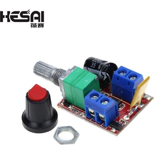 DC-DC 3V-35V Mini 5A PWM Max 90W DC Motor Speed Controller Module Speed Control Switch LED Dimmer