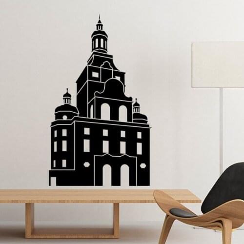 Germany Famous Building Landmark Architecture Silhouette Illustration Pattern Wall Sticker Art Decals Wallpaper for Room Decal
