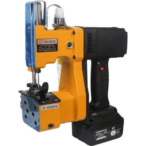 GK-890D Electric Sewing Machine Charging Lithium Battery Portable Automatic Sealer Textile Industry Woven Bag Sealing Machine