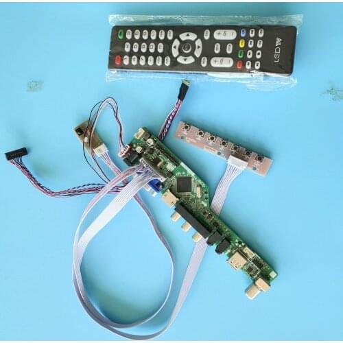 Kit for CLAA101WB03/CLAA101WB04 1366x768 TV AV 40pin Audio Screen VGA Monitor Controller board LCD USB remote Display HDMI Panel