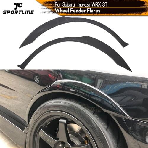 PU Mouldings Kit Side Wheel Arch Fender Flares Trims for Subaru Impreza WRX STI 2003 - 2006