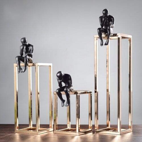 European creative thinker Figure Decoration Modern simple craft decorations Home living room wine cabinet study room office deco