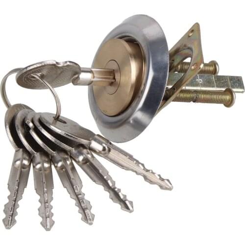 Brass Replacement Mortise Rim Cylinder Door Night Latch Lock Cross Shaped Nightlatch + 6 Keys