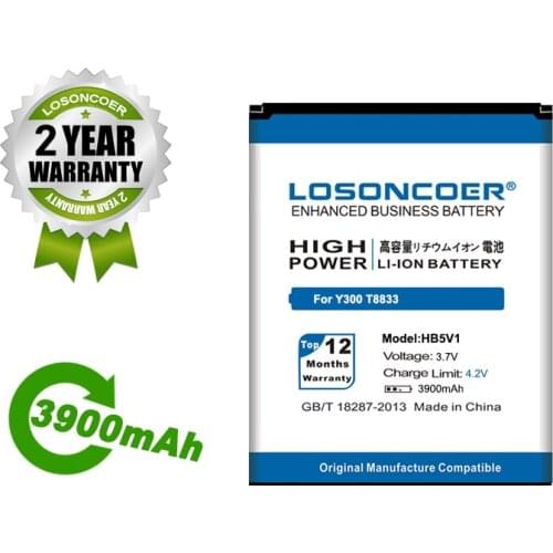LOSONCOER 3900mAh HB5V1 HB5V1HV Battery For Huawei Honor Bee Y541 Y5C Y541-U02 Y560-U02 Y300C Y511 Y500 T8833 U8833 4.5 Inch