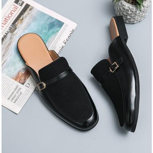 Casual Shoes Man Fashion Lather Shoes For Men Casual Fashion Sneakers Stylish Brand Mens Leather Sandals Trend Moccasins Summer