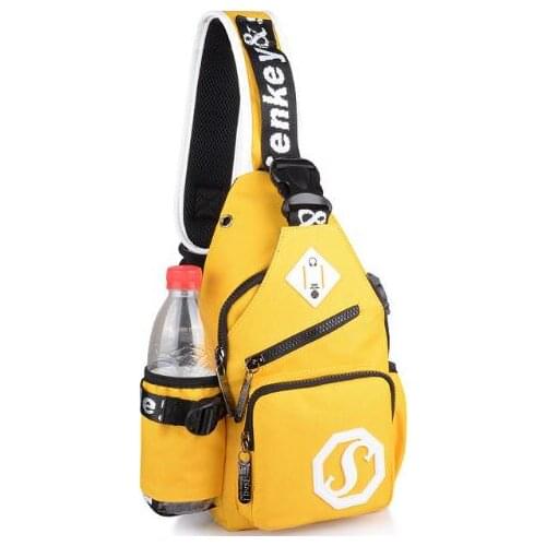 Mens bags leisure and multifunctional chest bag, crossbody Oxford cloth shoulder bag, Unisex trendy sports messenger bag