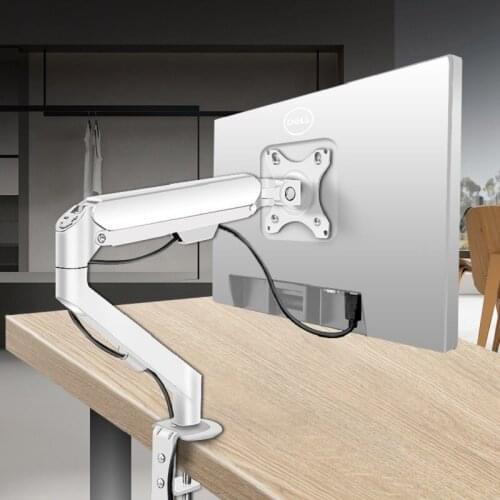 M5 17-30" Desktop Gas Spring LCD LED Monitor Holder Articulated Arm Load 2-9kg Full Motion Strut Soport Monitor Mount PC Support