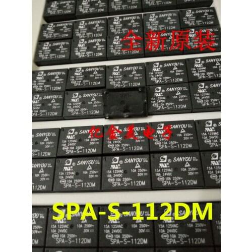 The new original SPA-S-112DM 12VDC relay a normally open 4-pin 10A