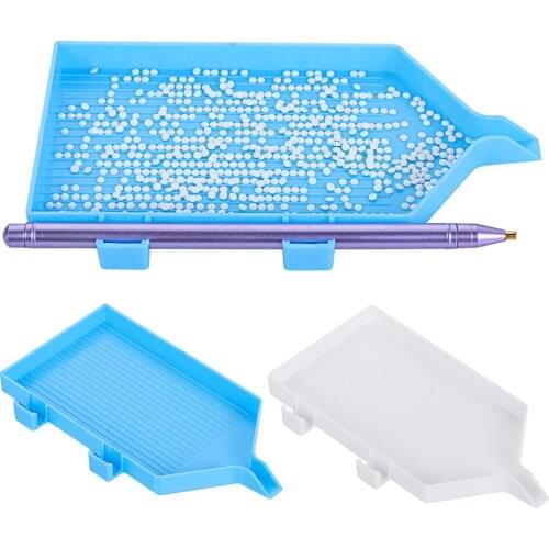 NEW 5D DIY Diamond Painting Tool Diamond Embroidery Accessories Large Capacity Big Drill Plate Square Plastic Tray DIY Crafts