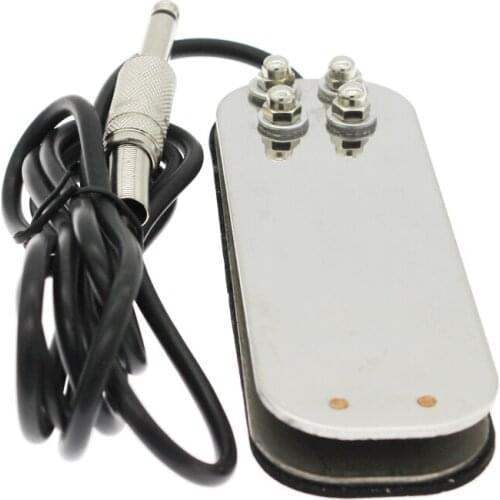 LICH Stainless Steel Tattoo Foot Pedal Switch Footswitch Control with Wire For Power Supply Machine Clip Cord Tattoo Accessories