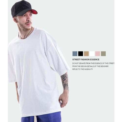 NAGRI Solid Color T Shirt Mens Cotton Basic Top Fashion Short Sleeve Tees Male Casual Summer High Street T-shirts
