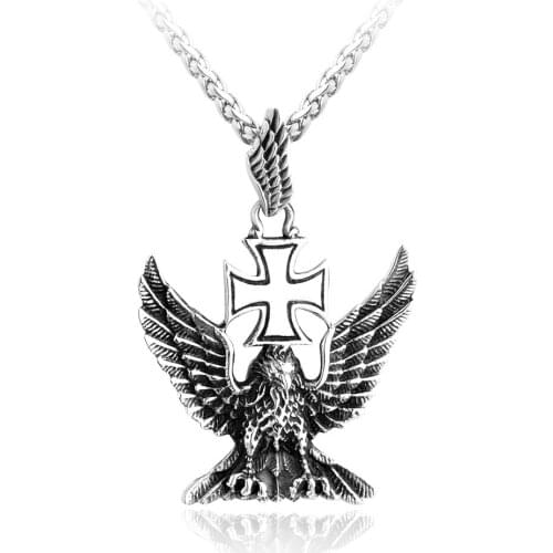 Stainless Steel Eagle Necklace Pendant Unique Design Mens Cool jewelry chain Dropshipping