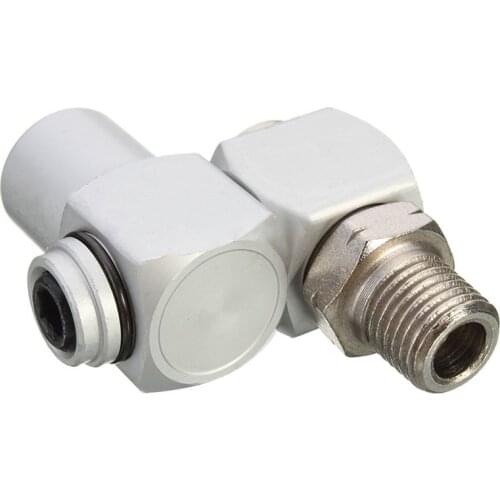 P15D Universal 360 Swivel 1/4" BSP Air Hose Connector Adapter Flow Aluminum Tool Hot