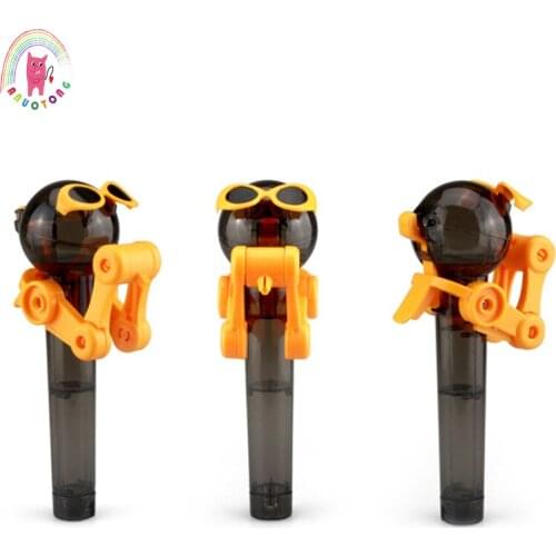 DIY Creative new toys funny lollipop robot toy lollipop rack decompression candy dustproof decompression candy toys lovely gift