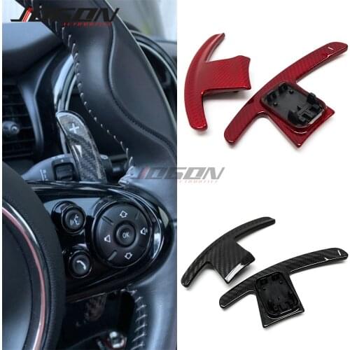 Real Carbon Fiber Replace Paddle Shifter For MINI Cooper One Clubman Countryman F56 F55 F54 F57 F60 Car Steering Wheel Extension