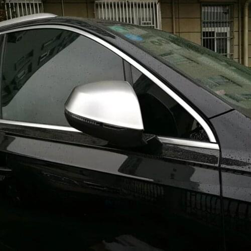 TOMEFON For Audi Q7 2016 2017 Auto parts Replacement Car Side Rear View Mirror Moulding Rearview Cover Trim