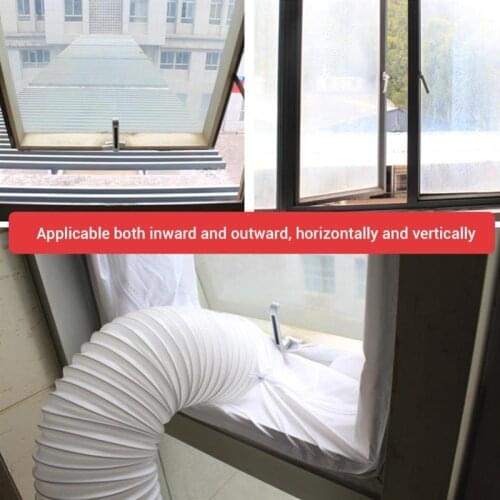 Universal Air Lock Window Seal Cloth Plate 4 m Hot Airs Stop Conditioner Outlet Window Sealing Kit for Mobile Air Conditioner
