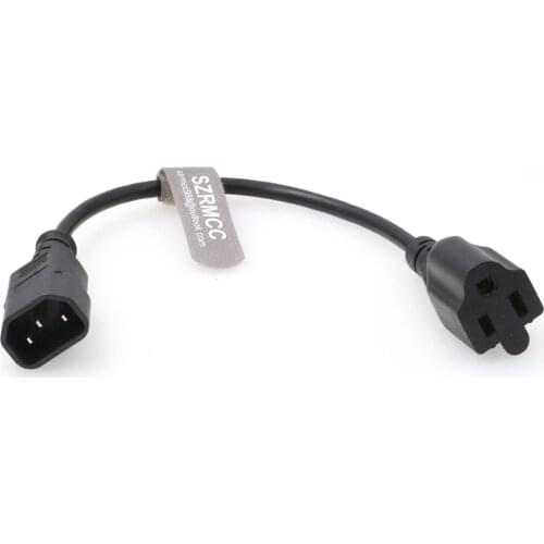 UPS PDU Electrical Equipment Server IEC320 C14 to NEMA 5-15R 10A 250V Power Cord Extension Cable
